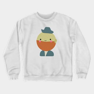 Van Gogh Self portrait with Felt Hat Crewneck Sweatshirt